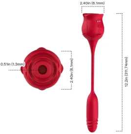 ARMONY - ROSEKNIGTH SUCCIONADOR CLÍTORIS and VIBRADOR ROJO