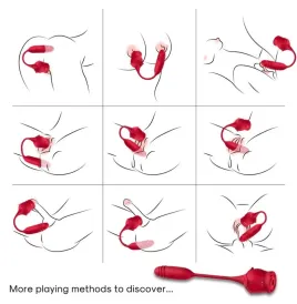 ARMONY - ROSEKNIGTH CLITORIS SUCKER and VIBRATOR RED