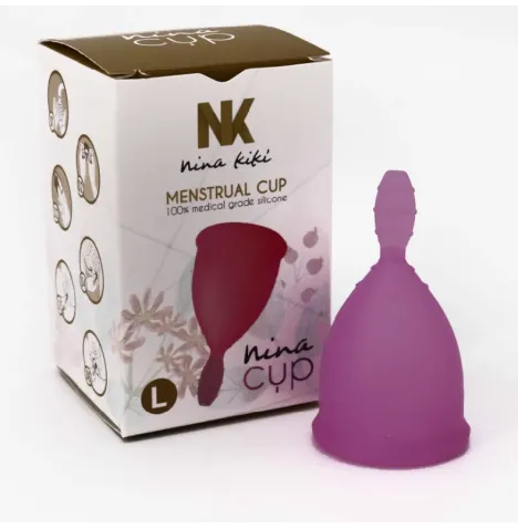 NINA KIKÍ - COPPA MESTRUALE VIOLA TAGLIA L 6 1 IN OMAGGIO