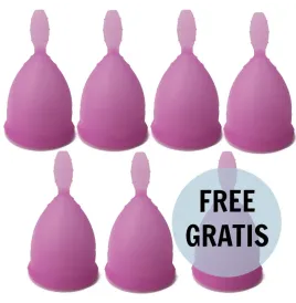 NINA KIKÍ - MENSTRUAL CUP PURPLE SIZE L 6 1 FREE