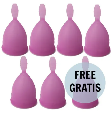 NINA KIKÍ - COPA MENSTRUAL TALLA L LILA 6 1 GRATIS