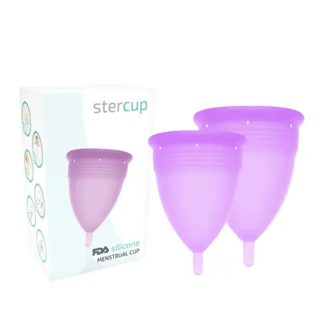 STERCUP - PACK COPA MENSTRUAL SILICONA FDA TALLA S L LILA