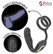 IBIZA - Plug anal rotatif télécommandé WIGGLE avec vibrations périnéales et anneaux rehaussant le pénis IBIZA - Plug anal rotatif télécommandé WIGGLE avec vibrations périnéales et anneaux rehaussant le pénis