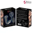 IBIZA - WIGGLE REMOTE CONTROLLED ROTATING ANAL PLUG WITH PERINEAL VIBRATION AND PENIS ENHANCING RINGS