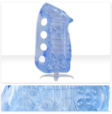 FLESHLIGHT – MASTURBATORE MANUALE MASCHILE FLESHSKINS GRIP BLUE ICE BLU