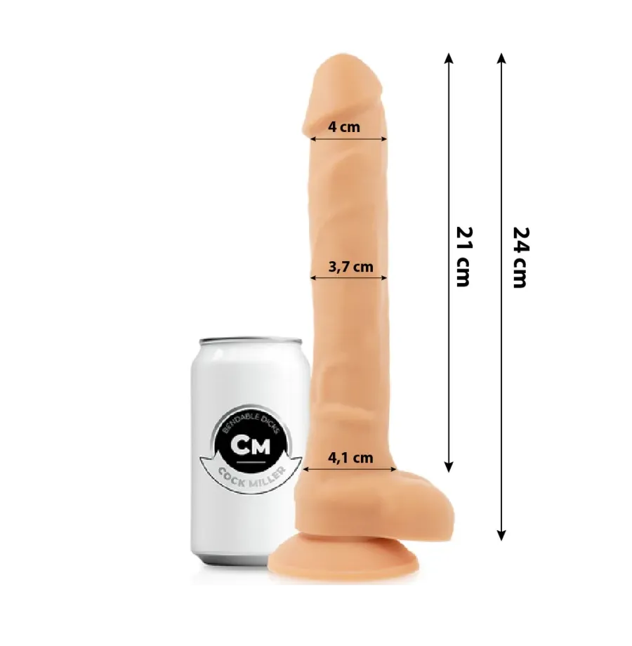 COCK MILLER - SILICONE DENSITY ARTICULABLE COCKSIL 24 CM