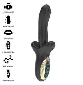IBIZA - POWERFUL VIBRATOR WITH THRUSTING AND BITING EFFECT