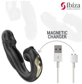IBIZA - ROSE VIBRADOR EFECTO OSCILANTE Y ESTIMULADOR CLÍTORIS