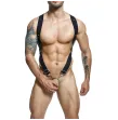 MOB - DNGEON BLACK CROSS BACK HARNESS ONE SIZE MOB - DNGEON BLACK CROSS BACK HARNESS ONE SIZE