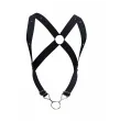 MOB - DNGEON BLACK CROSS BACK HARNESS ONE SIZE MOB - DNGEON BLACK CROSS BACK HARNESS ONE SIZE