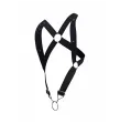 MOB - DNGEON BLACK CROSS BACK HARNESS ONE SIZE MOB - DNGEON BLACK CROSS BACK HARNESS ONE SIZE