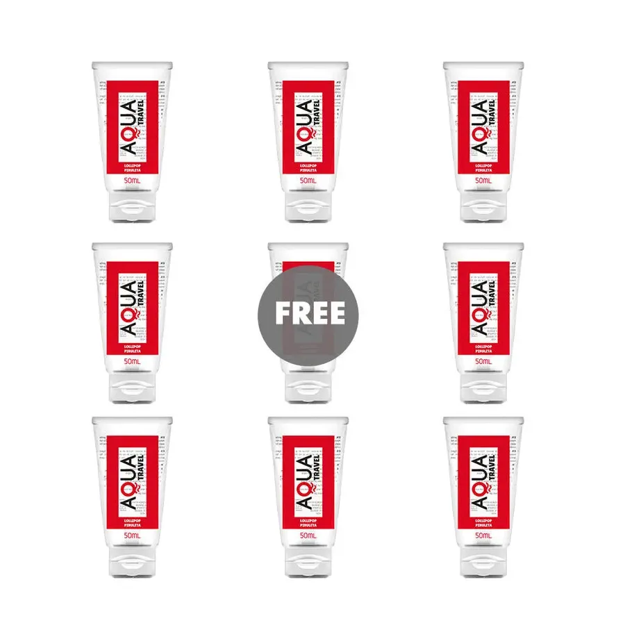 AQUA TRAVEL - LOLLIPOP FLAVOUR WATERBASED LUBRICANT - 50 ML 81 FREE AQUA TRAVEL - LOLLIPOP FLAVOUR WATERBASED LUBRICANT - 50 ML 81 FREE