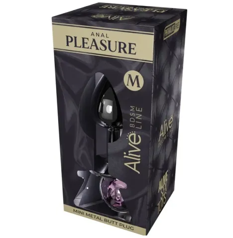 ALIVE - ANAL PLEASURE MINI PLUG METALL ROSA GRÖSSE M