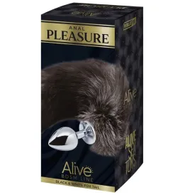 ALIVE - PLUG DE PLAISIR ANAL QUEUE DE RENARD EN MÉTAL TAILLE L