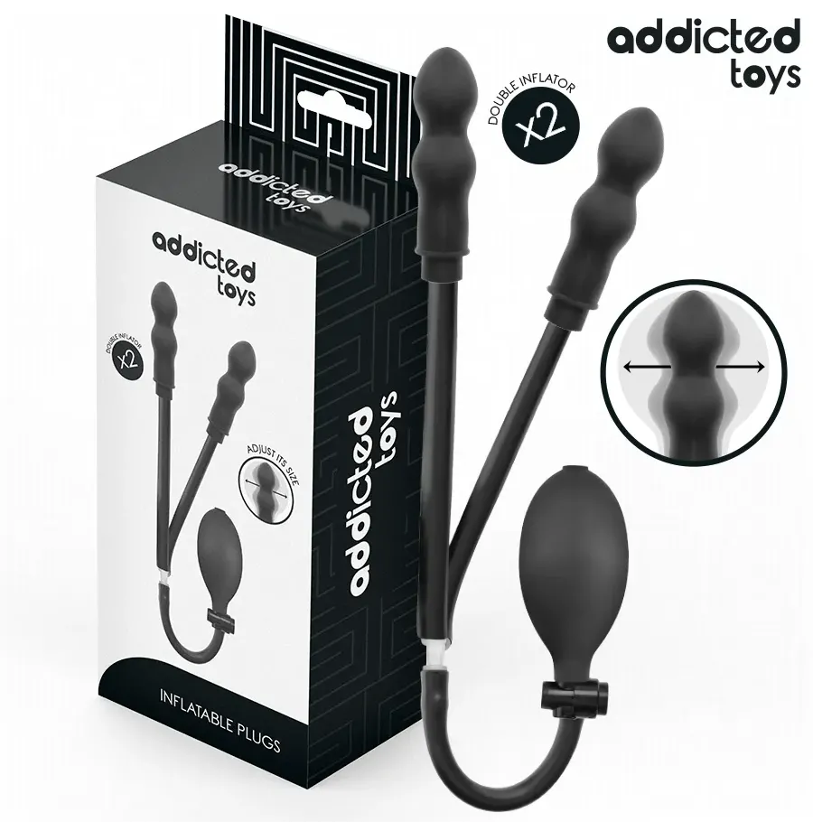 ADDICTED TOYS - PLUG ANAL DOUBLE GONFLABLE MODÈLE 1 ADDICTED TOYS - PLUG ANAL DOUBLE GONFLABLE MODÈLE 1