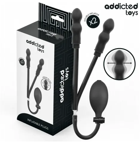 ADDICTED TOYS - DOPPIO TAPPO ANALE GONFIABILE MODELLO 1