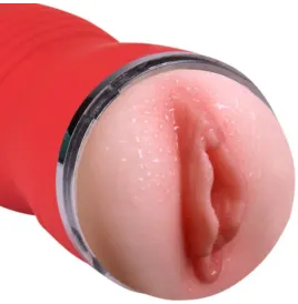 ARMONY - DOUBLE VAGINA and MOUTH RED MASTURBATOR