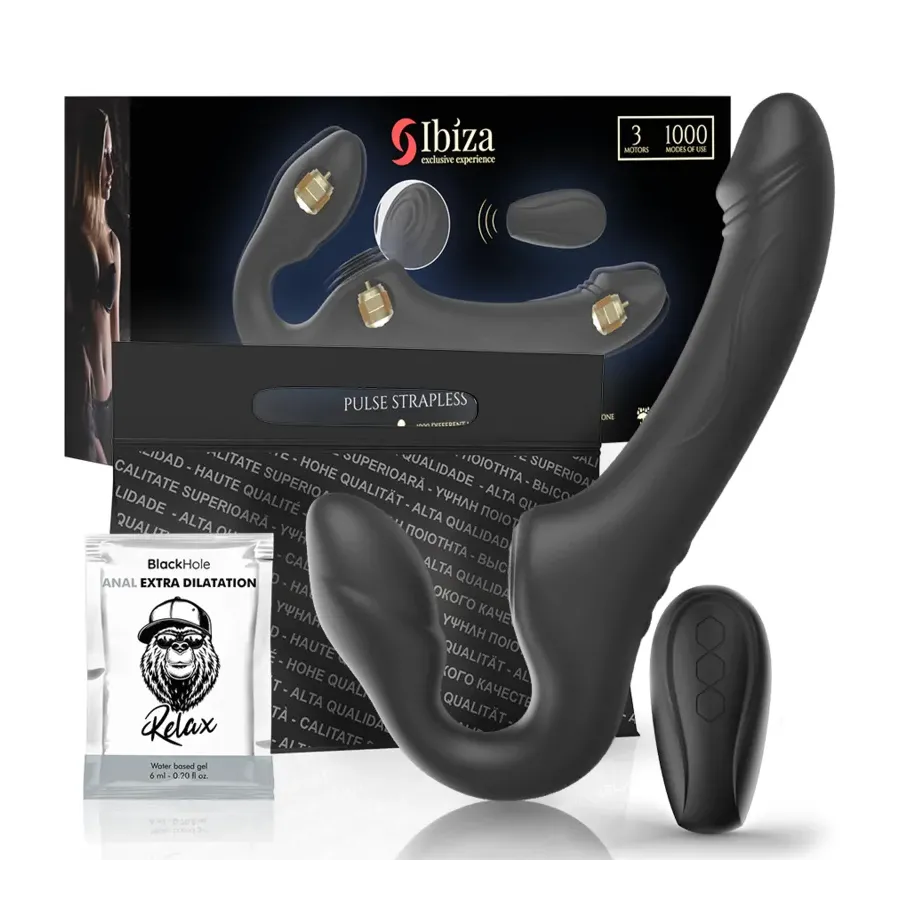IBIZA - VIBRADOR STRAPLESS CON PULSADOR CONTROL REMOTO 3 MOTORES 1000 COMBINACIONES IBIZA - VIBRADOR STRAPLESS CON PULSADOR CONTROL REMOTO 3 MOTORES 1000 COMBINACIONES