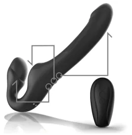 IBIZA - RIEMENLOSER VIBRATOR MIT FERNBEDIENUNGS-DRUCKKNOPF
