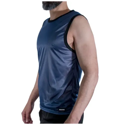 MACHO - CAMISETA AZUL MARINO S-M