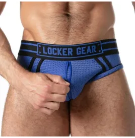 LOCKER GEAR - SPORT MESH JOCK BRIEF BLUE S