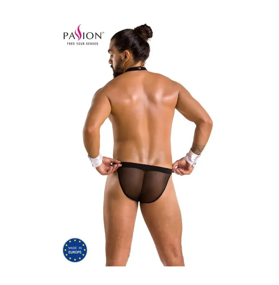 PASSION - 036 SLIP ALFROJO BLACK S-M