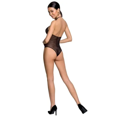 PASSION - FEMME BS088 BODYSTOCKING NOIR TAILLE UNIQUE