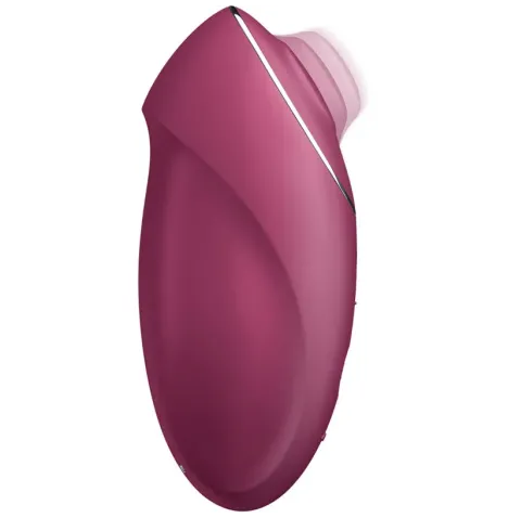 SATISFYER - TAP and CLIMAX 1 VIBRATEUR LAY-ON ROUGE