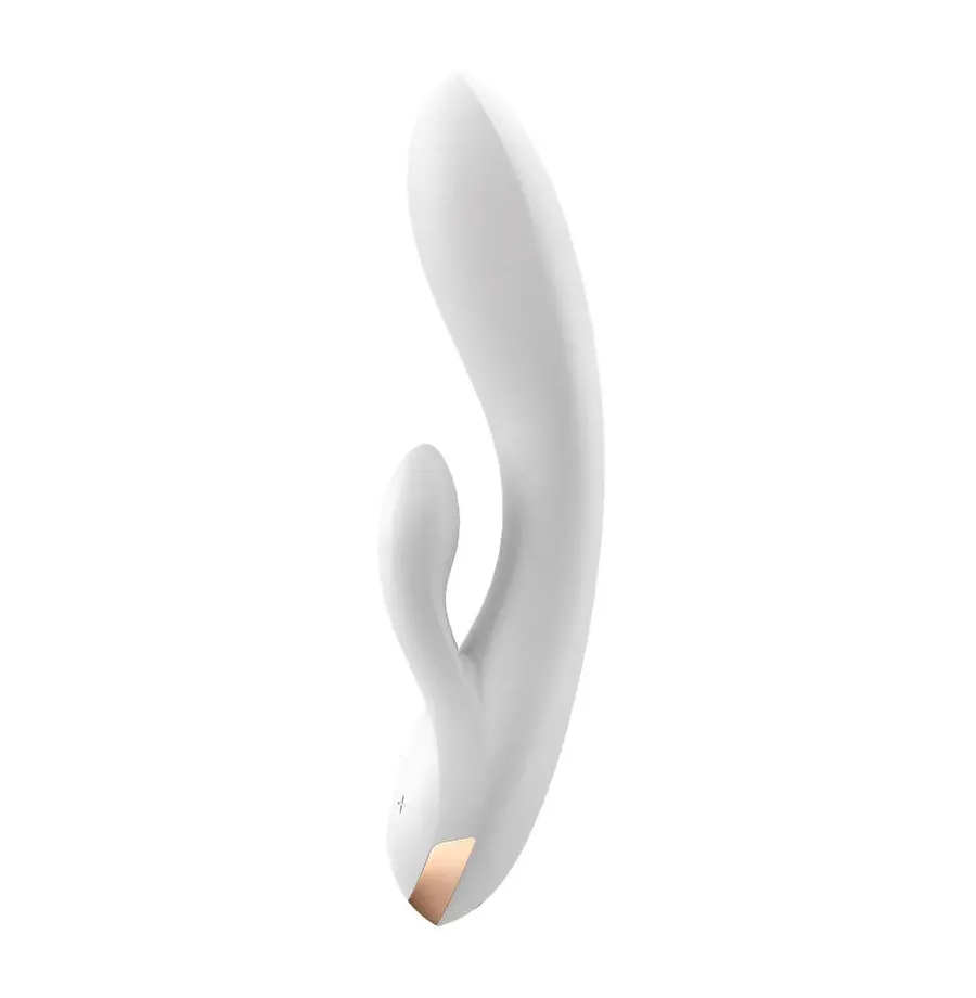 SATISFYER - DOUBLE FLEX VIBRATOR APP WEISS
