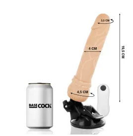 BASECOCK - VIBRATEUR TÉLÉCOMMANDE NATUREL RÉALISTE 19.5 CM -O- 4 CM