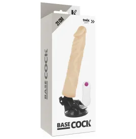BASECOCK - VIBRATORE REALISTICO TELECOMANDO NATURALE 21 CM -O- 4 CM