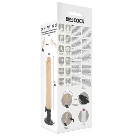 BASECOCK - VIBRADOR REALÍSTICO CONTROL REMOTO NATURAL 21 CM -O- 4 CM