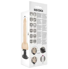 BASECOCK - VIBRATEUR ARTICULABLE TÉLÉCOMMANDE NATUREL 21 CM -O- 5 CM