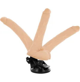 BASECOCK - VIBRATEUR ARTICULABLE TÉLÉCOMMANDE NATUREL 18.5 CM -O- 4 CM