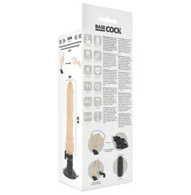 BASECOCK - VIBRATEUR RÉALISTE TÉLÉCOMMANDE NATUREL 19.5 CM -O- 4 CM