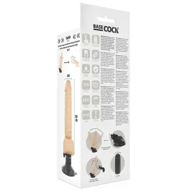 BASECOCK - VIBRATEUR TÉLÉCOMMANDE NATUREL RÉALISTE 18.5 CM -O- 4CM