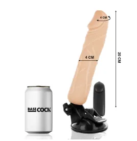 BASECOCK - VIBRATEUR TÉLÉCOMMANDE NATUREL RÉALISTE 20 CM -O- 4 CM