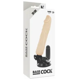 BASECOCK - REALISTIC VIBRATOR REMOTE CONTROL FLESH 20 CM -O- 4 CM