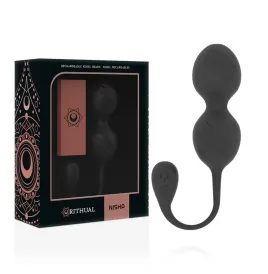 RITHUAL - NISHA RECHARGEABLE VIBRATING KEGEL BALLS BLACK