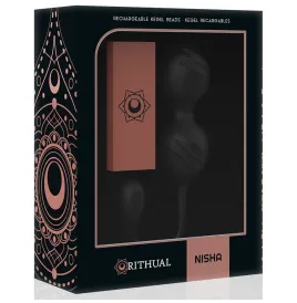 RITHUAL - NISHA RECHARGEABLE VIBRATING KEGEL BALLS BLACK