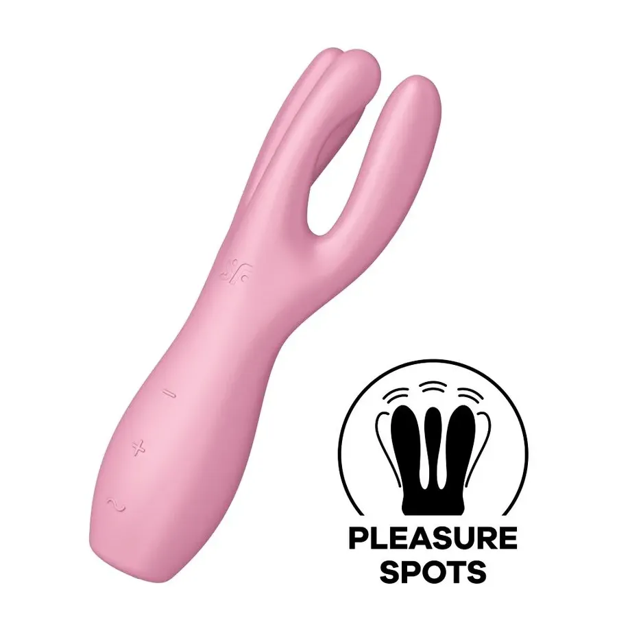 SATISFYER - VIBRATORE THREESOME 3 ROSA