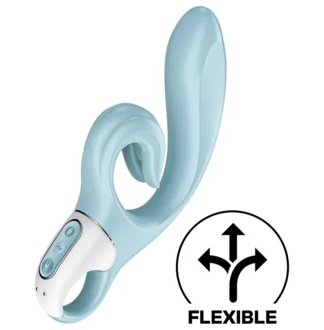 SATISFYER - LOVE ME RABBIT VIBRATION BLEU