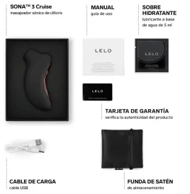 LELO - SONA 3 CRUISE MASSAGGIATORE CLITORIDEO SONICO NERO