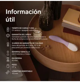 LELO - MONA TWIST VIBRATORE PER IL PUNTO G RICARICABILE E CONTROLLABILE TRAMITE APP, COLORE LAVANDA