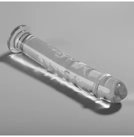 NEBULA SERIES BY IBIZA - MODEL 16 DILDO BOROSILICATE GLASS CLEAR 18.5 CM -O- 3 CM