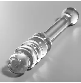 NEBULA SERIES BY IBIZA - MODELLO 20 DILDO IN VETRO BOROSILICATO TRASPARENTE 20.5 CM -O- 3 CM