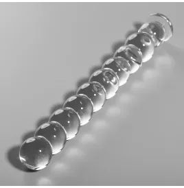 NEBULA SERIES BY IBIZA - MODELLO 22 DILDO IN VETRO BOROSILICATO TRASPARENTE 21.5 CM -O- 2.5 CM