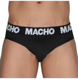 MACHO - MCH007 CLASSIC SLIP BLACK BLACK S