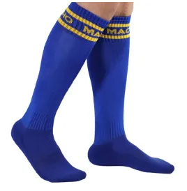 MACHO - CALZINO LUNGO TAGLIA UNICA BLU