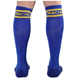 MACHO - LONG SOCKS ONE SIZE BLUE